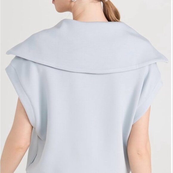 Varley Dexter Half Zip Sweater size Large pearl blue (light blue) - Picture 4 of 10